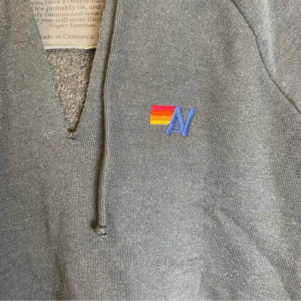 Aviator Nation Hoodie Size Small Dark Blue Split-… - image 3